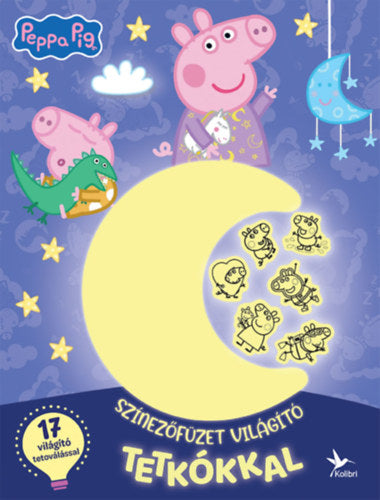 Színezőfüzet világító tetkókkal - Peppa malac - 