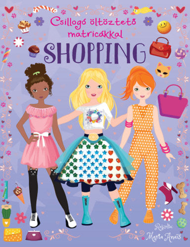 Csillogó öltöztető matricákkal - Shopping