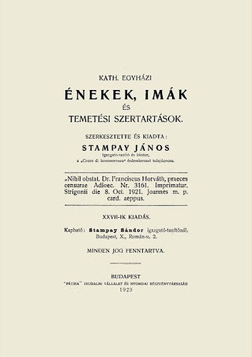 Katholikus egyházi énekek, imák és temetési szertartások