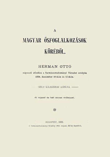 A magyar ősfoglalkozások köréből