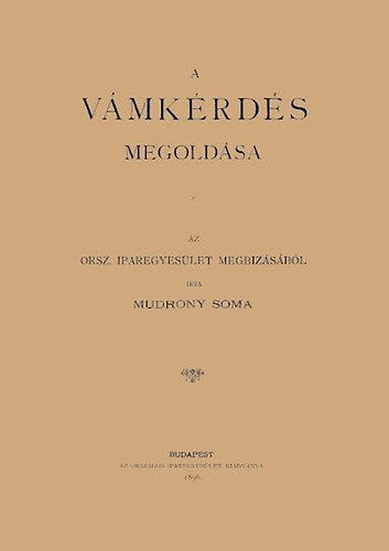 A vámkérdés megoldása