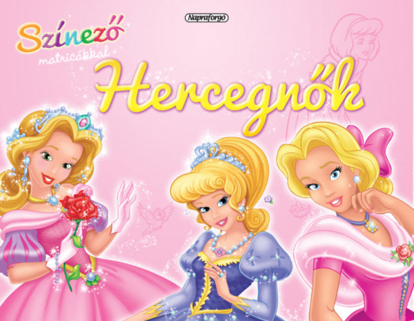 Színező matricákkal - Hercegnők - 