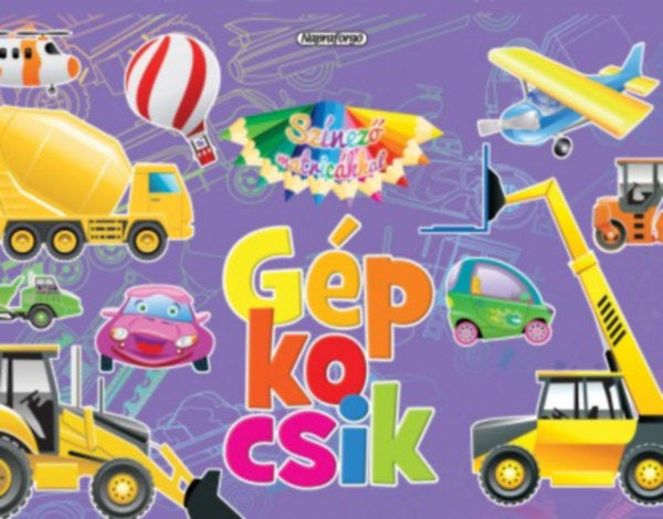 Színező matricákkal - Gépkocsik - 