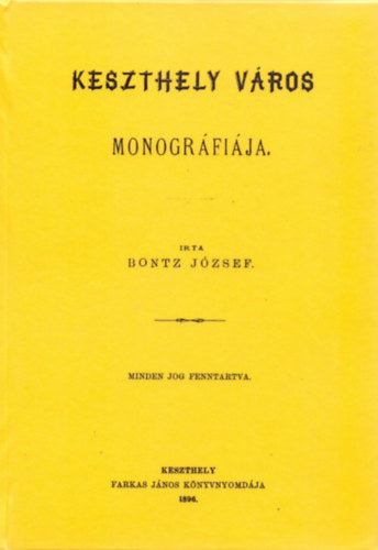 Keszthely város monográfiája