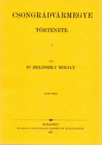 Csongrád vármegye története I.