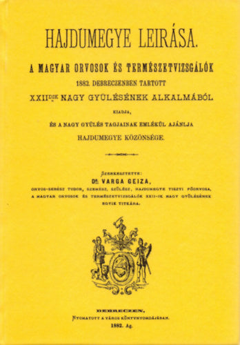 Hajdumegye leírása