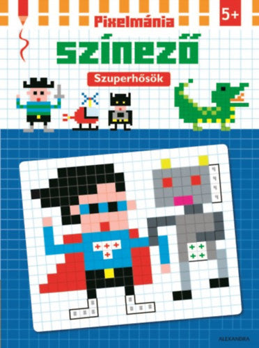 Pixelmánia színező - Szuperhősök - 