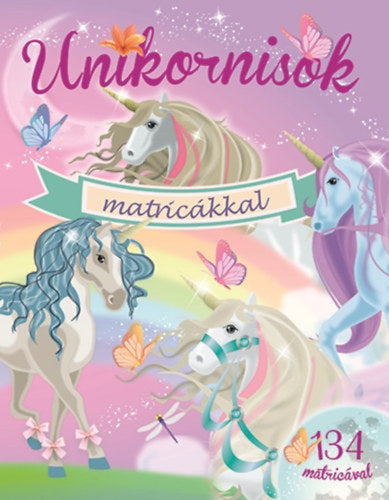Unikornisok matricákkal - Lila - 