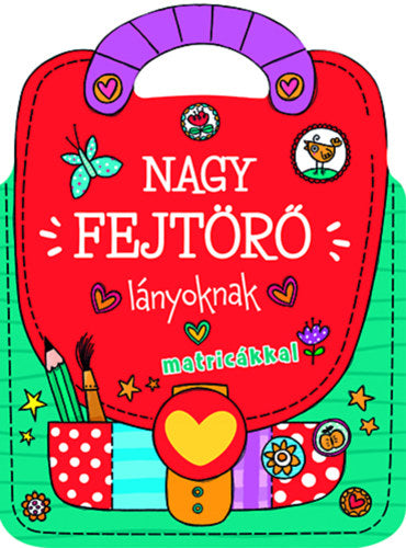 Nagy fejtörő lányoknak - matricákkal - 