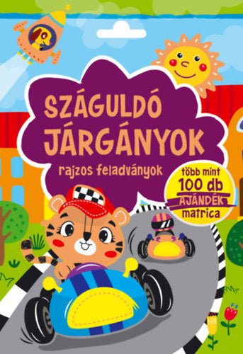 Száguldó járgányok - rajzos feladványok - 