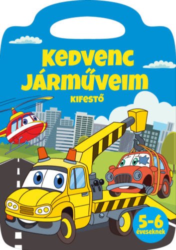 Kedvenc járműveim kifestő - 