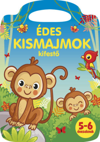 Édes kismajmok kifestő - 