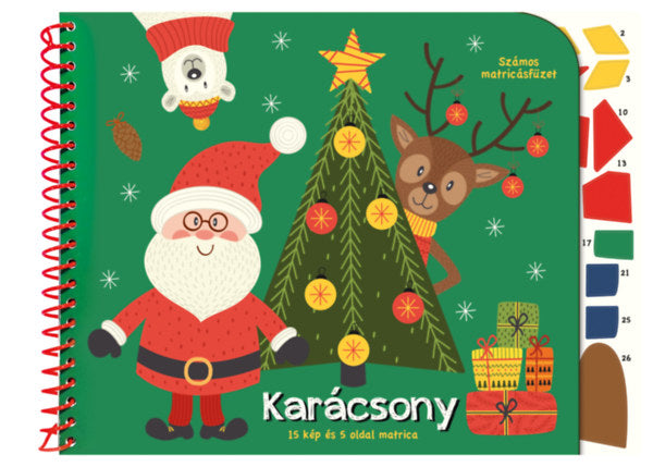 Számos matricásfüzet - Karácsony - 
