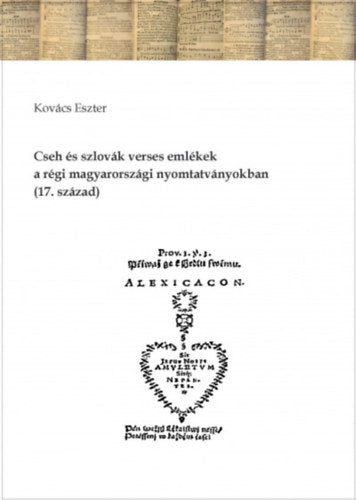 Cseh és szlovák verses emlékek a régi magyarországi nyomtatványokban (17. század)