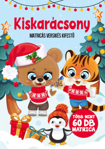 Kiskarácsony - Matricás versikés kifestő - 