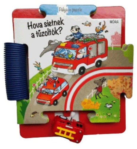 Pálya és puzzle - Hova sietnek a tűzoltók? - 