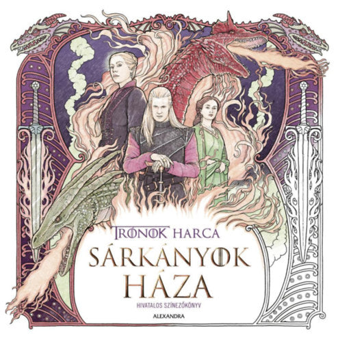 Sárkányok háza - Hivatalos színezőkönyv - 