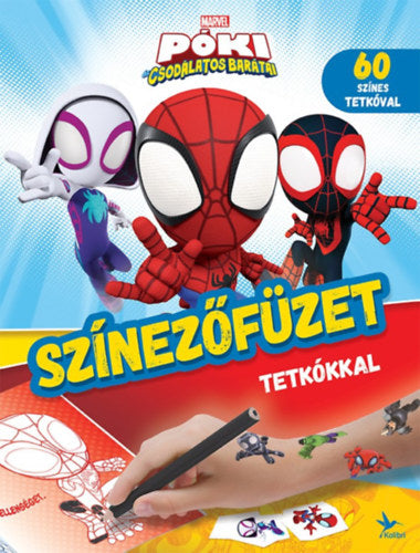 Színezőfüzet tetkókkal - Póki és csodálatos barátai - 
