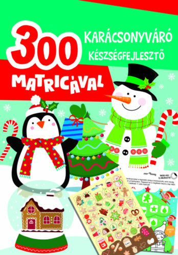 Karácsonyváró készségfejlesztő - 300 matricával - 