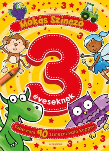 Mókás színező 3 éveseknek - 