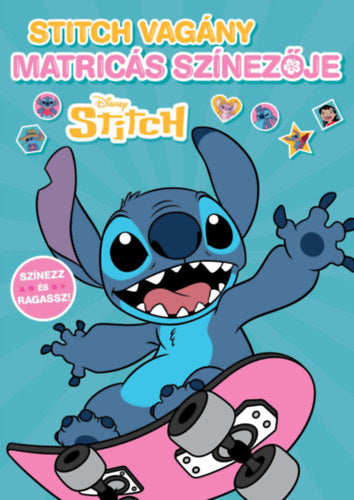 Disney - Stitch vagány matricás színezője borító