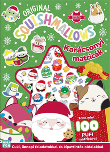 Original Squishmallows - Karácsonyi matricák - 