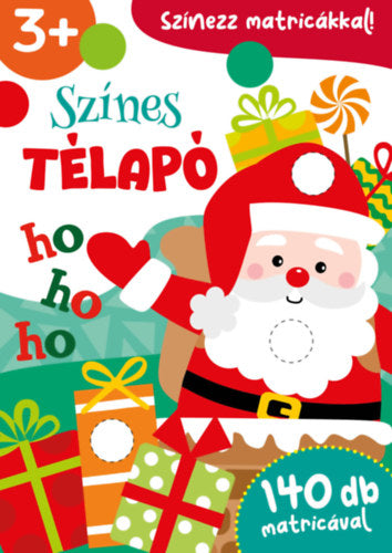 Színes Télapó - Színezz matricákkal! - 