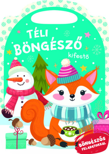 Téli böngésző - kifestő - 