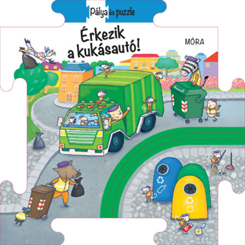 Puzzle és pálya - Érkezik a kukásautó - 