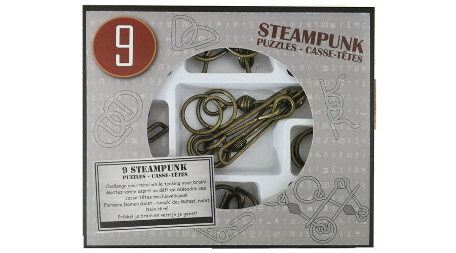 Steampunk Puzzle Set (9) - Szürke