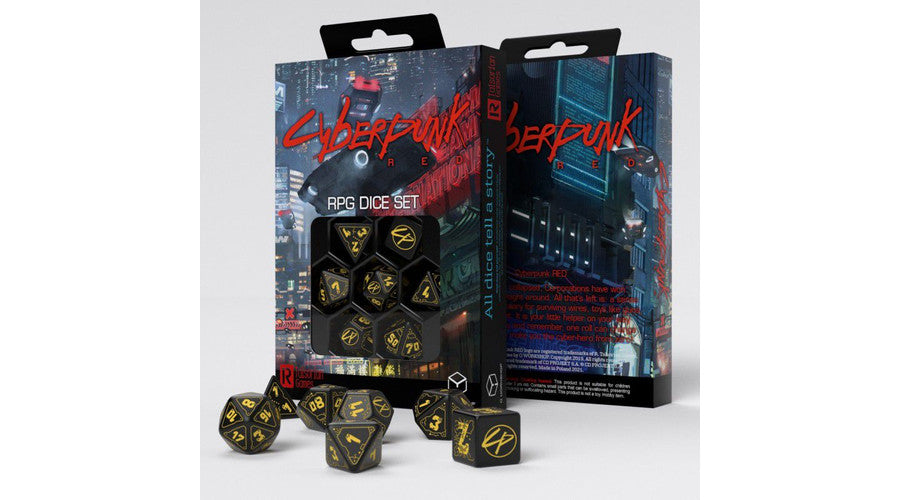 Dobókocka készlet - Cyberpunk Red Wet Work (7 db-os szett)