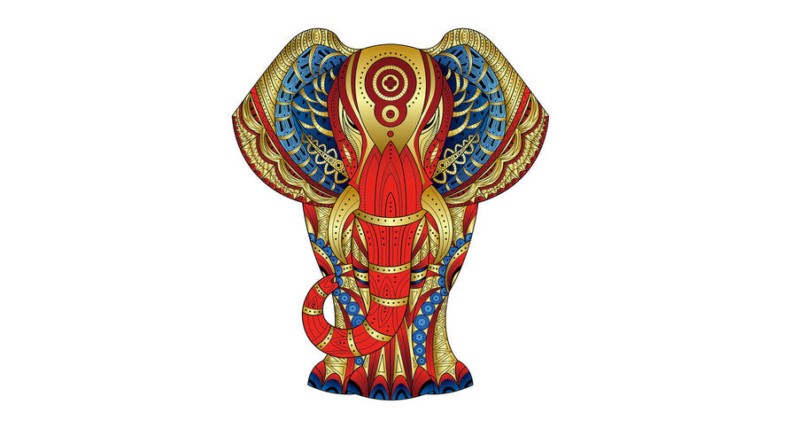 Fa puzzle – Elefánt (FSC-wood)