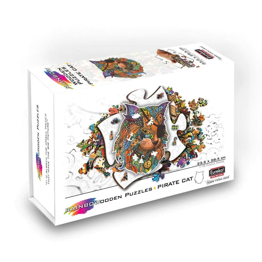 Fa puzzle – Kalóz cica (FSC-wood)