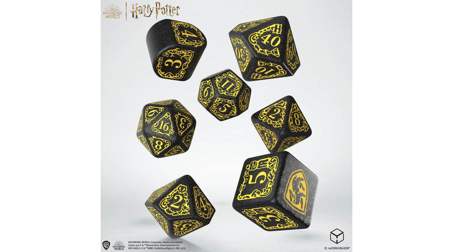 Dobókocka készlet, Harry Potter: Hufflepuff (fekete)