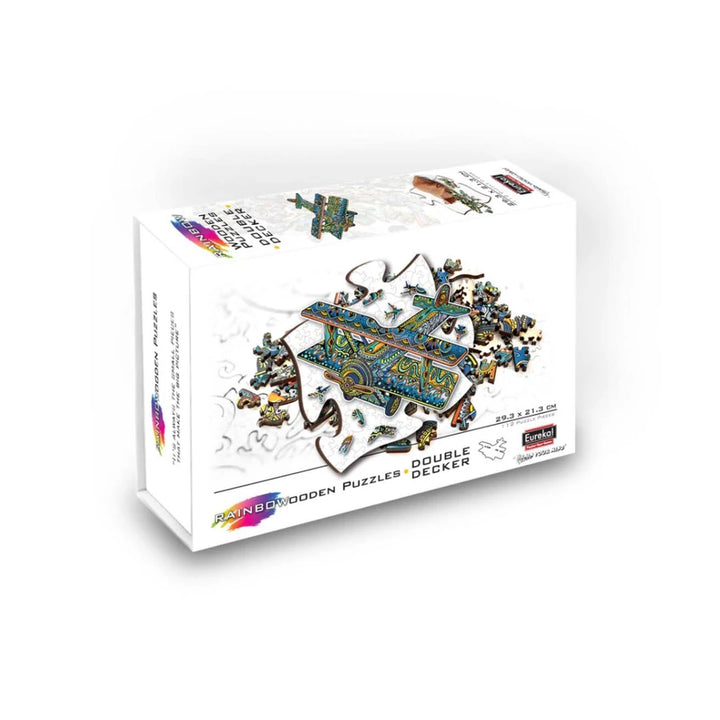 Fa puzzle – Kétfedelü repülőgép (FSC-wood)