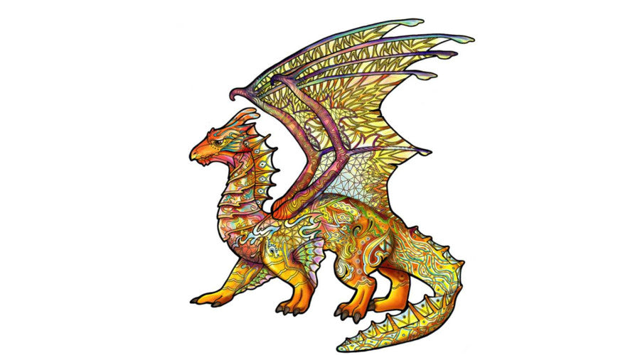 Fa puzzle – Sárkány (FSC-wood)