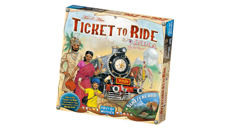 Ticket to Ride Map Collection 2: India &amp; Switzerland