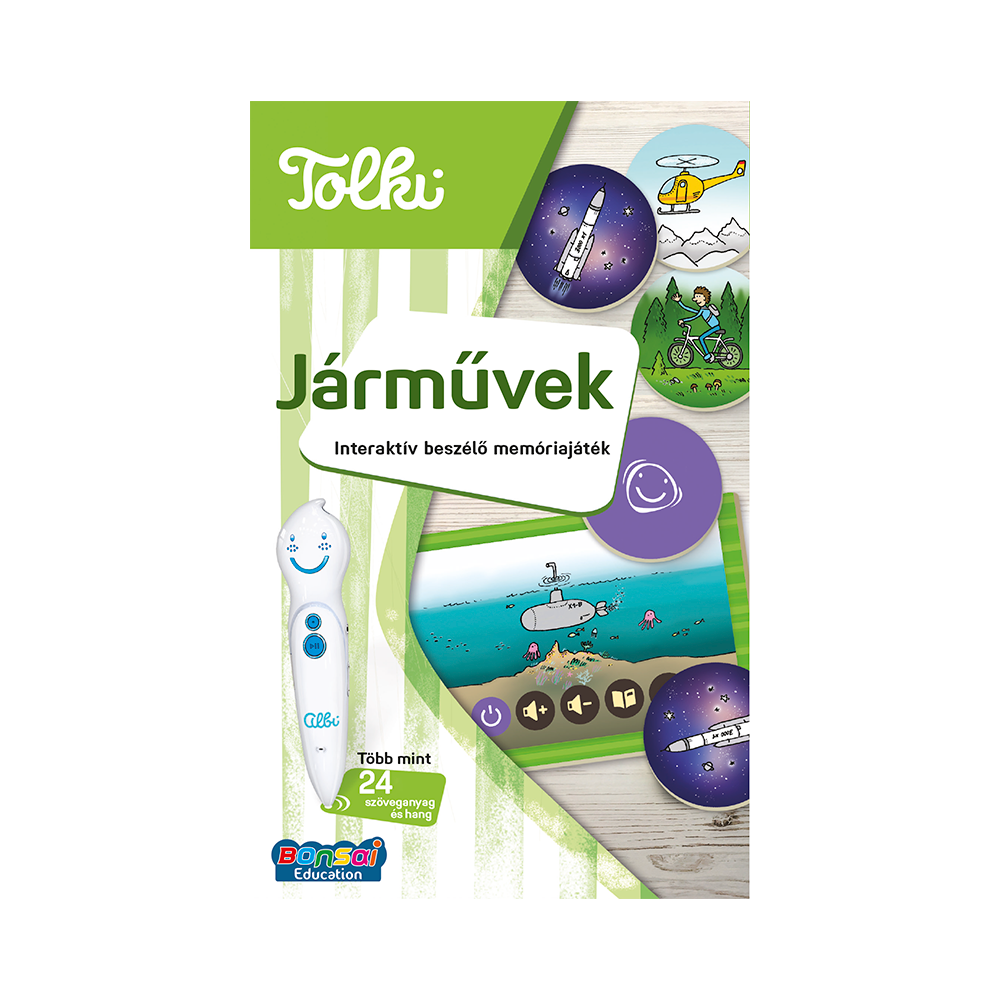 Járművek: Interaktív beszélő memóriajáték