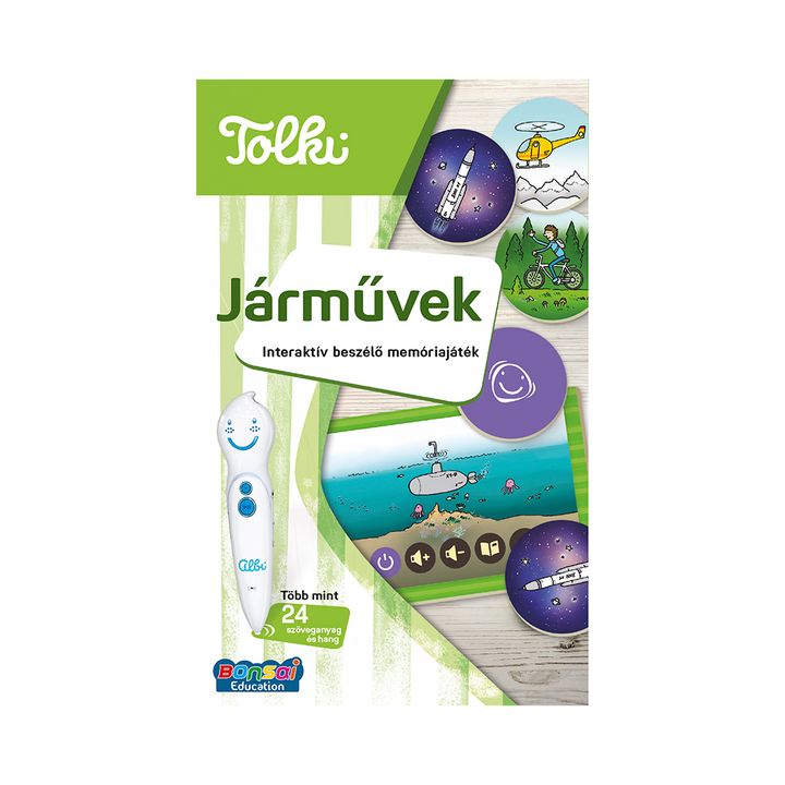 Járművek: Interaktív beszélő memóriajáték