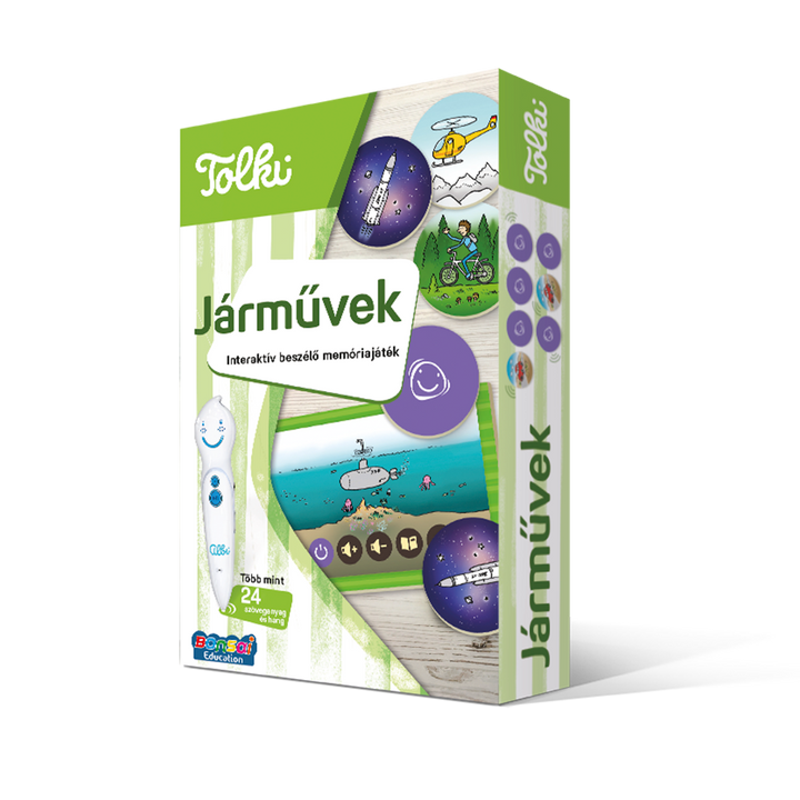 Járművek: Interaktív beszélő memóriajáték