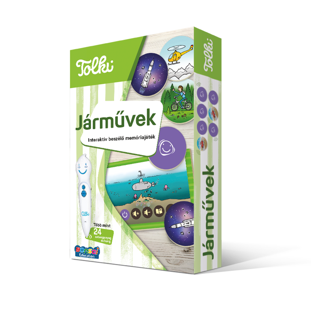 Járművek: Interaktív beszélő memóriajáték